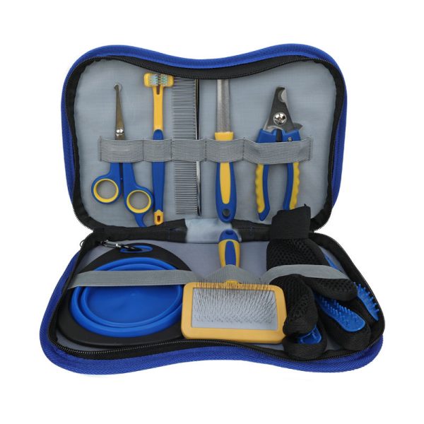 Cat Dog Pet Grooming Kit Tool Bag Dog Grooming Set