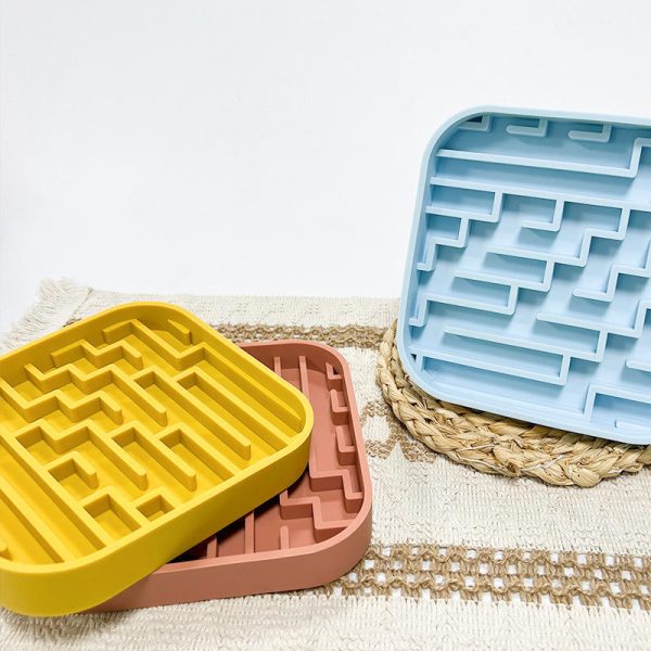 主图-1 Es-Pro Eco-Friendly Pet Bowls & Feeders Slow Food Dining Mat for Dogs & Cats Silicone Fixed Belt Sucker ODM/OEM Pet Food Grade