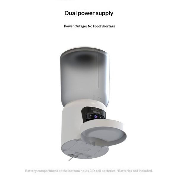 主图-2 OEM/ODM Automatic Cat Dog Feeder with HD Camera | WiFi App Timer | Stainless Steel Bowl Dual Power CE RoHS