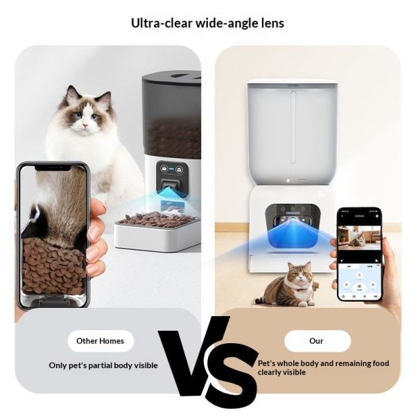 主图-3 OEM/ODM Automatic Cat Dog Feeder with HD Camera | WiFi App Timer | Stainless Steel Bowl Dual Power CE RoHS