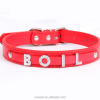 Diamond Letter PU Dog Collar Lace Decoration Simple Cute Style Training Pet Accessories Collars Features Nylon Animal