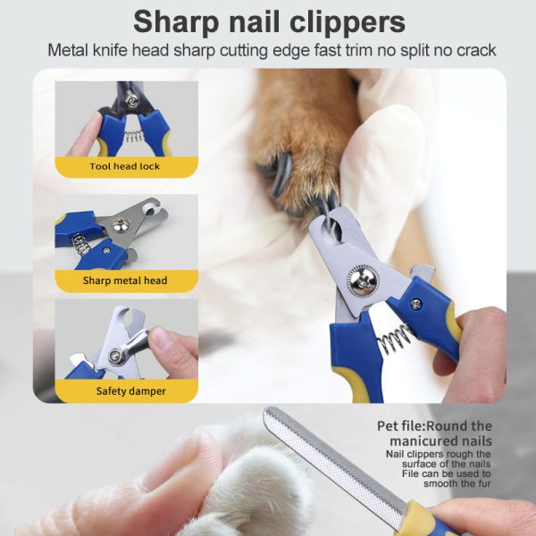 Cat Dog Pet Grooming Kit Tool Bag Dog Grooming Set