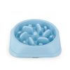 Wholesale Custom Logo Color Box Portable Plastic Slow Feeder Dog Bowl