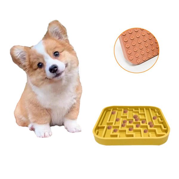 主图-4 Es-Pro Eco-Friendly Pet Bowls & Feeders Slow Food Dining Mat for Dogs & Cats Silicone Fixed Belt Sucker ODM/OEM Pet Food Grade