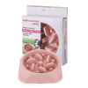 Wholesale Custom Logo Color Box Portable Plastic Slow Feeder Dog Bowl